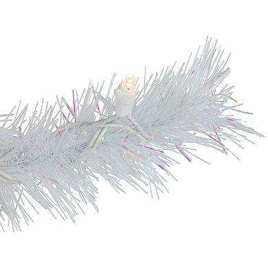 Northlight 7.5-ft. Pre-Lit Warm White LED Lights White Alaskan Pine Artificial Christmas Tree