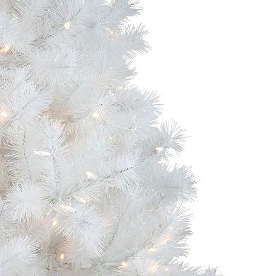 Northlight 7.5-ft. Pre-Lit Warm White LED Lights White Alaskan Pine Artificial Christmas Tree