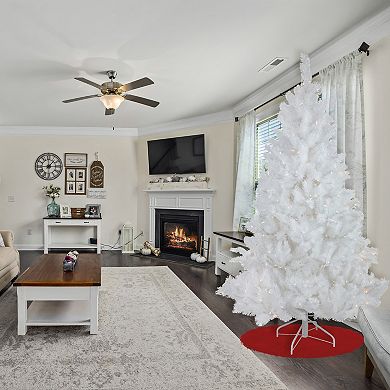 Northlight 6.5-ft. Pre-Lit Warm White LED Lights White Alaskan Pine Artificial Christmas Tree