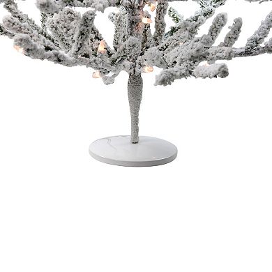 Northlight 3' Pre-Lit Flocked Alpine Twig Artificial Christmas Tree - Warm White Lights