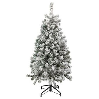 Northlight 4.5-ft. Unlit Flocked Madison Pine Artificial Christmas Tree