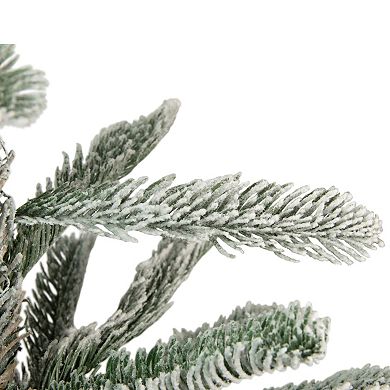 Northlight 4.5-ft. Unlit Green Flocked Nordmann Fir Artificial Christmas Tree