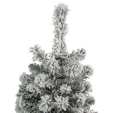 Northlight 6.5-ft. Unlit Heavily Flocked Madison Pine Artificial Christmas Tree