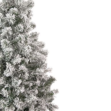 Northlight 6.5-ft. Unlit Heavily Flocked Madison Pine Artificial Christmas Tree