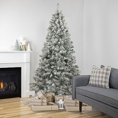 Northlight 6.5-ft. Unlit Heavily Flocked Madison Pine Artificial Christmas Tree