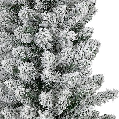 Northlight 6-ft. Unlit Flocked North River Pine Pencil Artificial Christmas Tree
