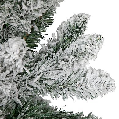 Northlight 6-ft. Unlit Flocked North River Pine Pencil Artificial Christmas Tree