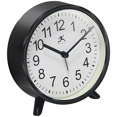 Infinity Instruments 5.75-in. Round Alarm Clock