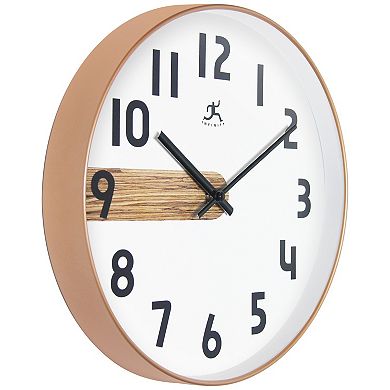 Infinity Instruments 12-in. Round Contemporary Wall Clock with Silent Movement