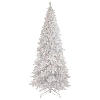 Northlight 9-ft. Pre-Lit Warm White LED Lights Flocked Norway White Pine Artificial Christmas Tree