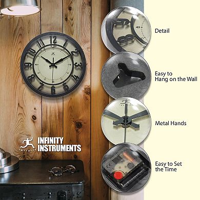 Infinity Instruments Round Wall Clock