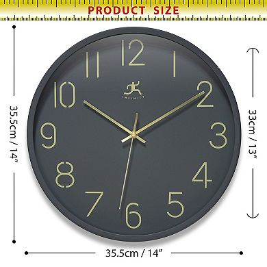 Infinity Instruments 14-in. Round Wall Clock