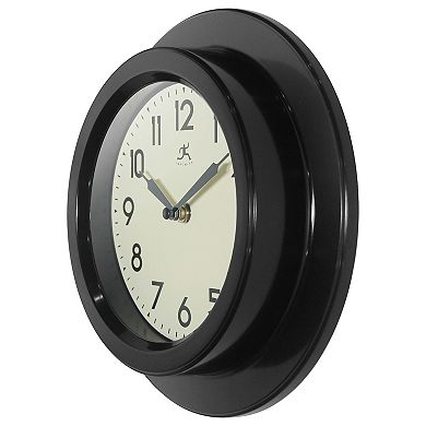 Infinity Instruments 9.75-in. Round Wall Clock with Silent Movement