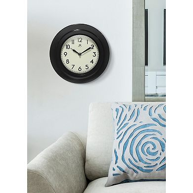 Infinity Instruments 9.75-in. Round Wall Clock with Silent Movement