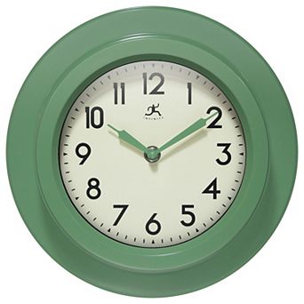 Infinity Instruments 9.75 in Round Wall Clock with Silent Movement