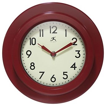 Infinity Instruments 9.75 in Round Wall Clock with Silent Movement