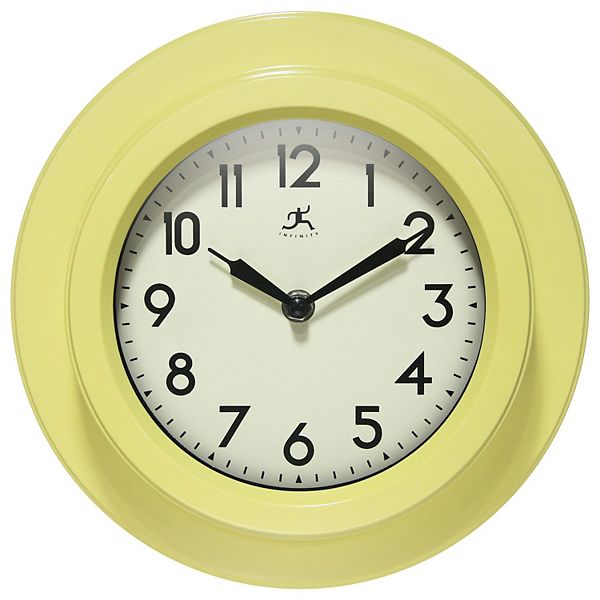 Infinity Instruments 9.75in. Round Wall Clock with Silent Movement