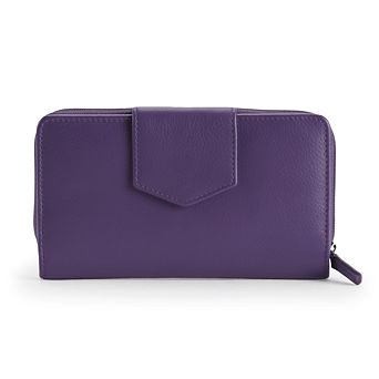ili Pointed Tab RFID-Blocking Leather Wallet