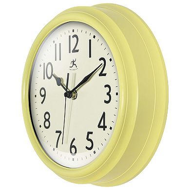 Infinity Instruments 9.5-in. Round Wall Clock with Silent Movement