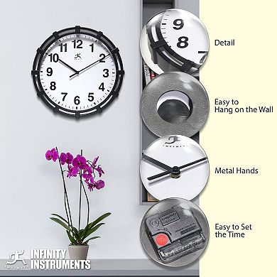 Infinity Instruments 16-in. Round Wall Clock