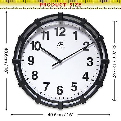 Infinity Instruments 16-in. Round Wall Clock