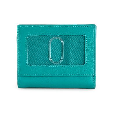 ili RFID-Blocking Small Leather Snap Wallet
