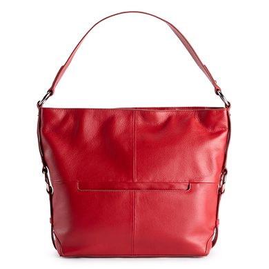 ili RFID-Blocking Large Leather Hobo Bag