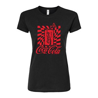 Juniors' Coca-Cola Can Fitted Coke Graphic Tee