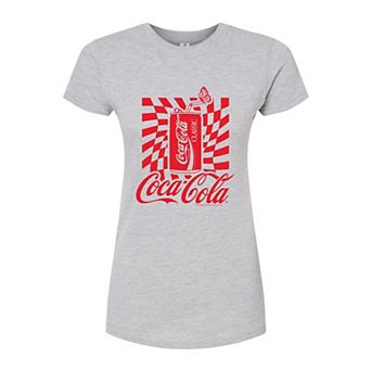 Juniors' Coca-Cola Can Fitted Coke Graphic Tee