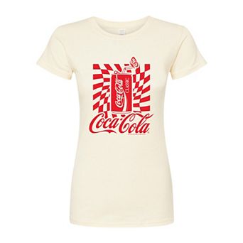 Juniors' Coca-Cola Can Fitted Coke Graphic Tee