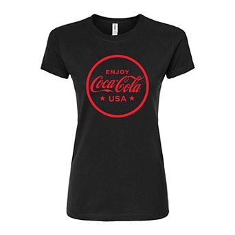 Juniors' Coca-Cola USA Fitted Coke Graphic Tee