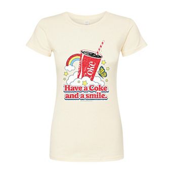 Juniors' Coca-Cola Have A Coke Fitted Coke Graphic Tee