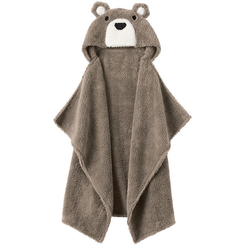 81940641 Lands End Baby Hooded Fleece Critter Throw, Bear sku 81940641