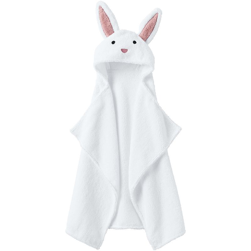 81940640 Lands End Baby Hooded Fleece Critter Throw, Bunny sku 81940640