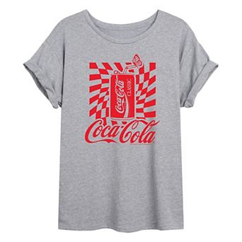 Juniors' Coca-Cola Can Oversized Coke Graphic Tee