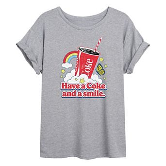 Juniors' Coca-Cola Have A Coke Oversized Coke Graphic Tee