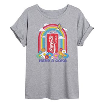 Juniors' Coca-Cola Have A Coke Oversized Coke Graphic Tee