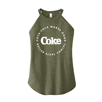 Juniors' Coca-Cola Taste High neck Coke Graphic Tank Top