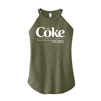 Juniors' Coca-Cola Drink Coke High Neck Coke Graphic Tank Top