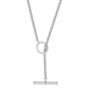 Sunkissed Sterling Cubic Zirconia Toggle Choker Necklace