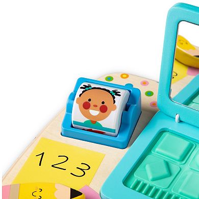 Melissa & Doug Melissa & Doug Wooden Work & Play Desktop Activity Board Infant and Toddler Sensory Toy