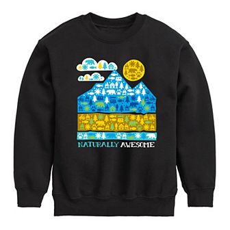 Boys 8-20 Naturally Awesome Camping Sweatshirt