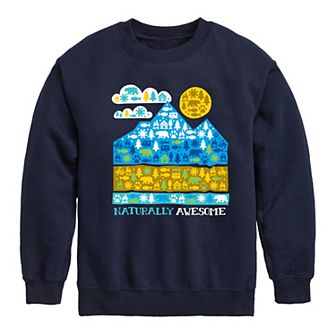 Boys 8-20 Naturally Awesome Camping Sweatshirt