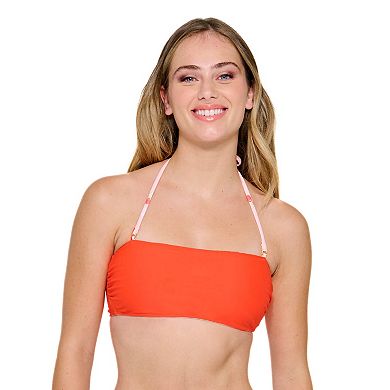 Juniors' Ninety-Nine° Reversible Bandeau Swim Top