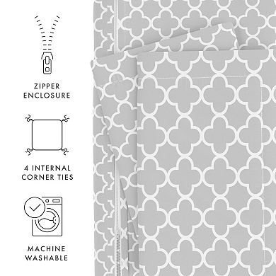 Urban Loft's 3pc Modern Elegance Patterns Duvet Cover Bed Set With Shams