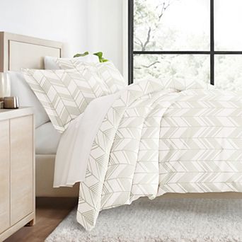 Urban Loft's 3 pc Geometric Patterns Duvet Cover Bed Set With Shams