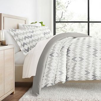 Urban Loft's 3 pc Geometric Patterns Duvet Cover Bed Set With Shams