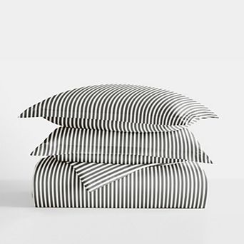 Urban Loft's 3 pc Dots & Stripes Patterns Duvet Cover Bed Set With Shams