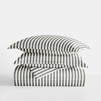Urban Loft's 3 pc Dots & Stripes Patterns Duvet Cover Bed Set With Shams