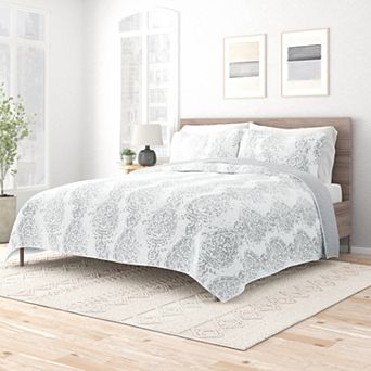 Urban Loft's Reversible 3 pc Quilt Set For King And Queen Beds